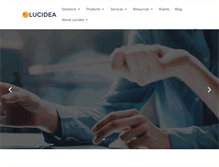 Tablet Screenshot of lucidea.com